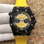 2017 Swiss Copy Audemars Piguet Royal Oak Offshore Diver Chronograph Black Yellow (1)_th.jpg
